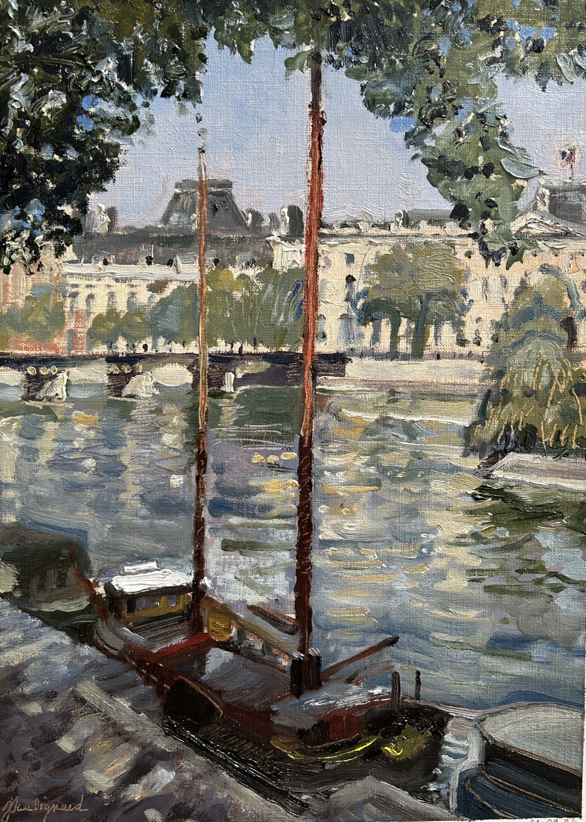 Le Louvre depuis le quai Conti