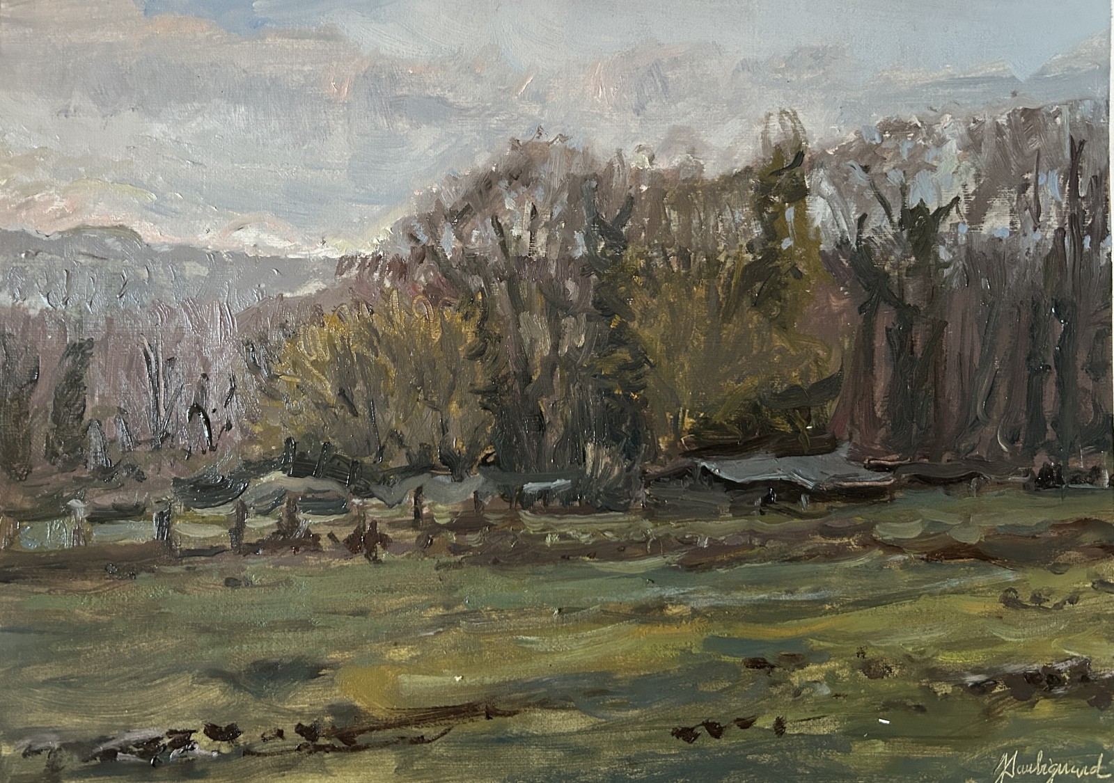 Vue sur pré à Gaillon