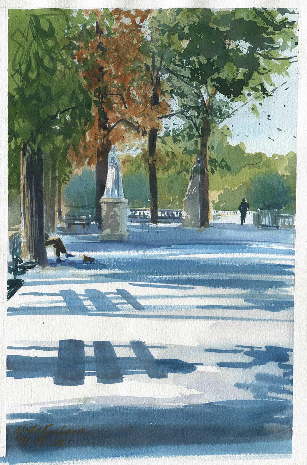 Jardin du Luxembourg en automne
